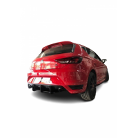 Seat Leon (2012 - 2016) FR Style Ps Style Arka Tampon Flapları (Plastik)
